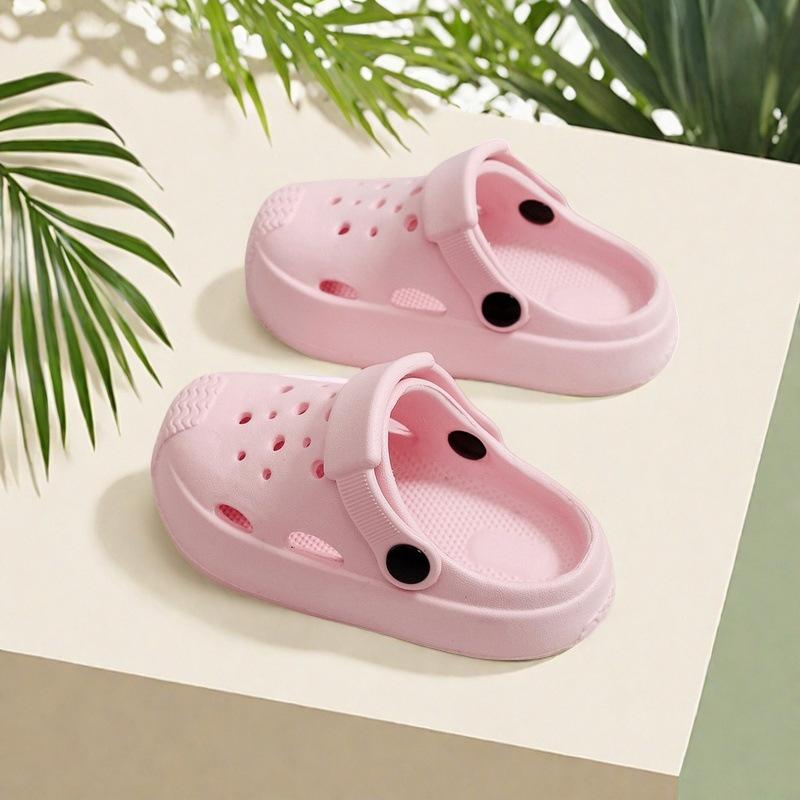 Модная корейская версия новых детских тапочек с нескользящей мягкой подошвой для мальчиков и девочек, для ношения в помещении и на улице, детские простые сандалии