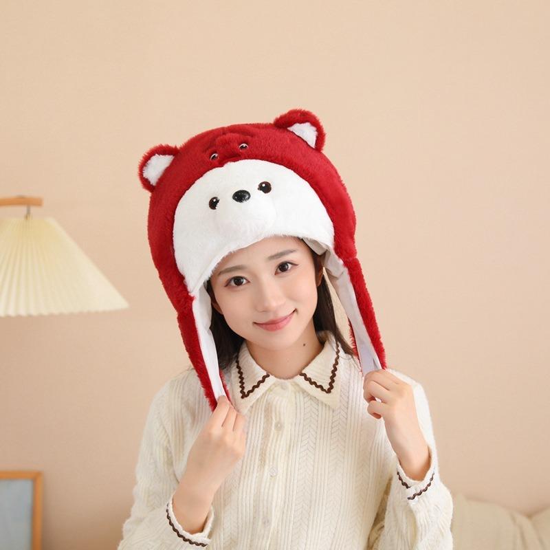 Превратитесь в розовую шапку-маску медведя, реквизит для фото, мультяшный головной убор, реквизит для фото, реквизит для выступлений