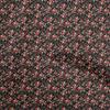 Georgette Viscose Black Fabric Floral Fabric For Sewing Printed Craft Fabric By The Yard 42 Inch