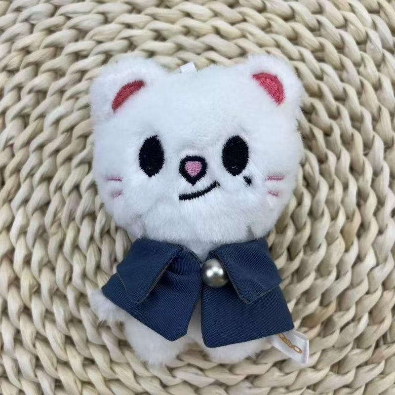 Plush Toys 10cm Stray Kids Plush Wolf Chan Cartoon Stuffed Animal Plushies Doll Kawaii Companion for Kids Adults Fans Gift