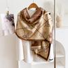 High-end Temperament Imitation Cashmere Scarf Women, Double-sided Love Winter Warm Shawl, Thickened Scarf