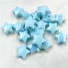 Creative 10pcs Acrylic Spring Color System Jewelry Three-dimensional Beaded Materials Gradient Light DIY Five-pointed Star Beads Fashion