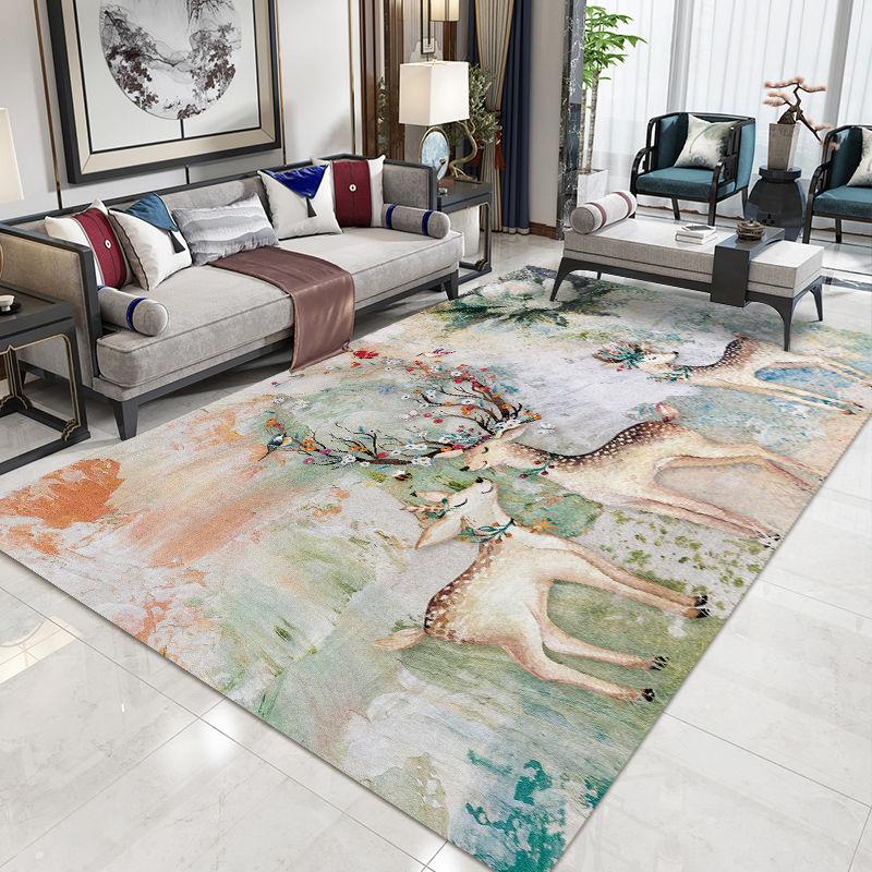 Ковер Гостиная Китайский Стиль Простой Современный Американский Диван Журнальный Столик Спальня Северный Европейский Стиль Полный Магазин Машинная Стирка Бытовой