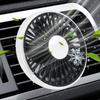 Mini Car Fan USB 15V Car Air Outlet Electric Fan Air Ventilation Device 3 Speeds Adjustable Cooler For Truck RV Vehicle Supplie