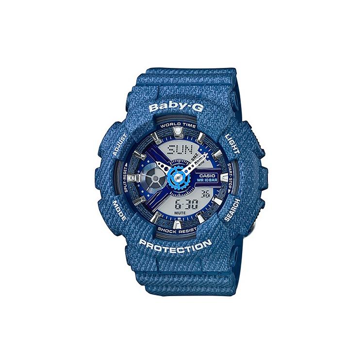 Casio Женские часы BABY-G Синие BA-110DC-2A2 BA-110DC-2A2