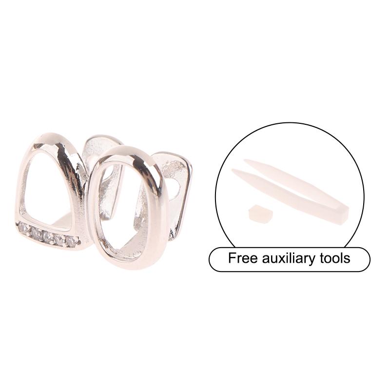 Хип-хоп одиночные зубные гриллзы колпачки для зубов панк металлический гриллз колпачки для косплея вечерние зубные гриллзы украшения для зубов