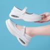 Туфли медсестры пружинные мягкие полые подошвы дышащие дезодорирующие противоскользящие плоские подошвы толстые подошвы белые медицинские рабочие туфли