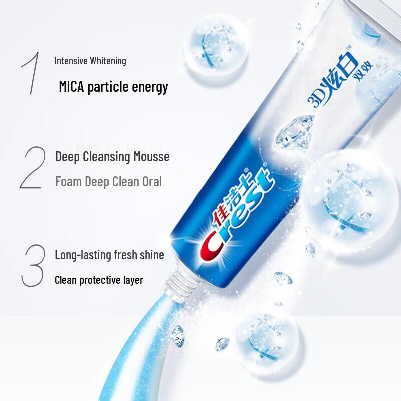 Crest 3D White Dual Action Whitening Toothpaste