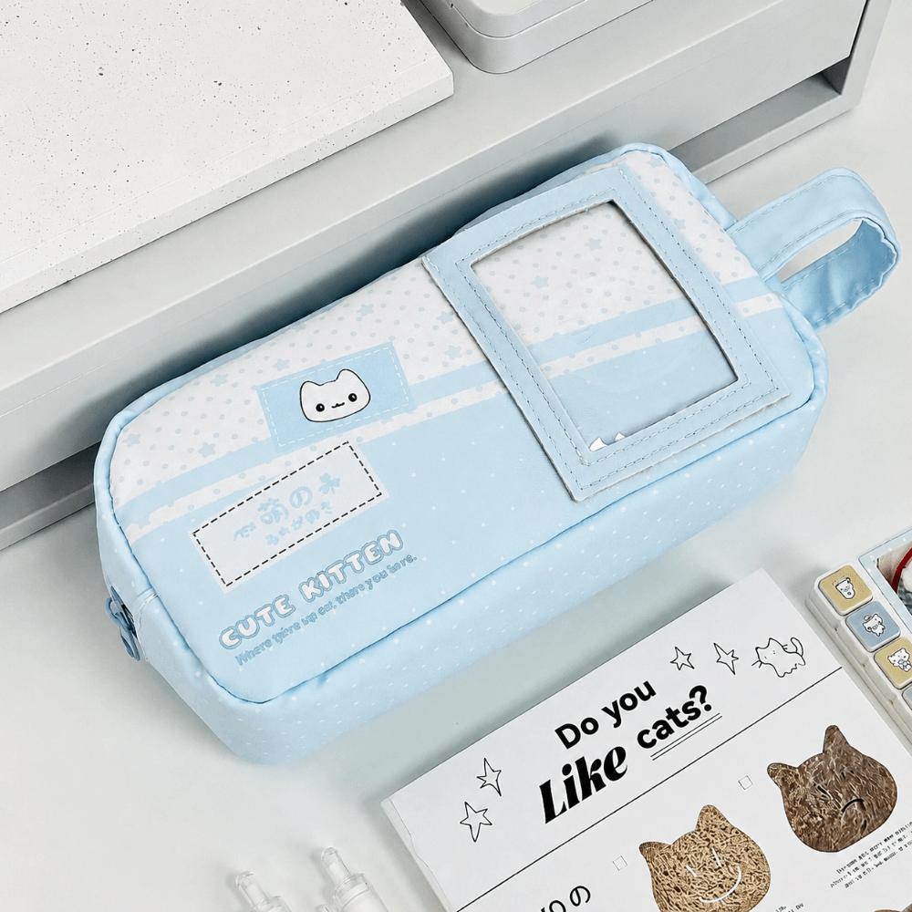 with Handle Pencil Case Multi Colors Stationery Bag Portable Pencil Pouch  School Supplies