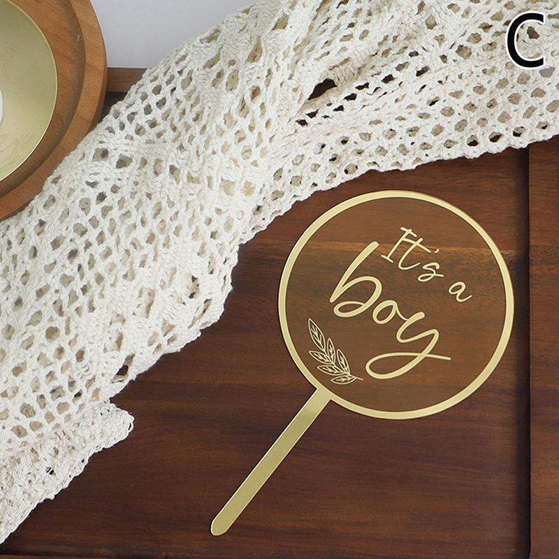 Украшения для торта «С днем рождения» из золотого акрила, украшение на торт на день рождения для девочек, украшение на день рождения, подарок на детский праздник