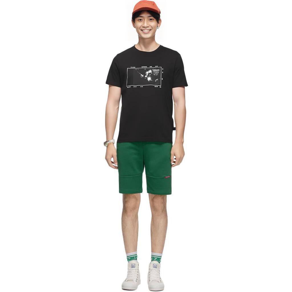 HUGO BOSS T-Shirts Men's Black Crew Neck Moderate Straight Fit 50485064-001
