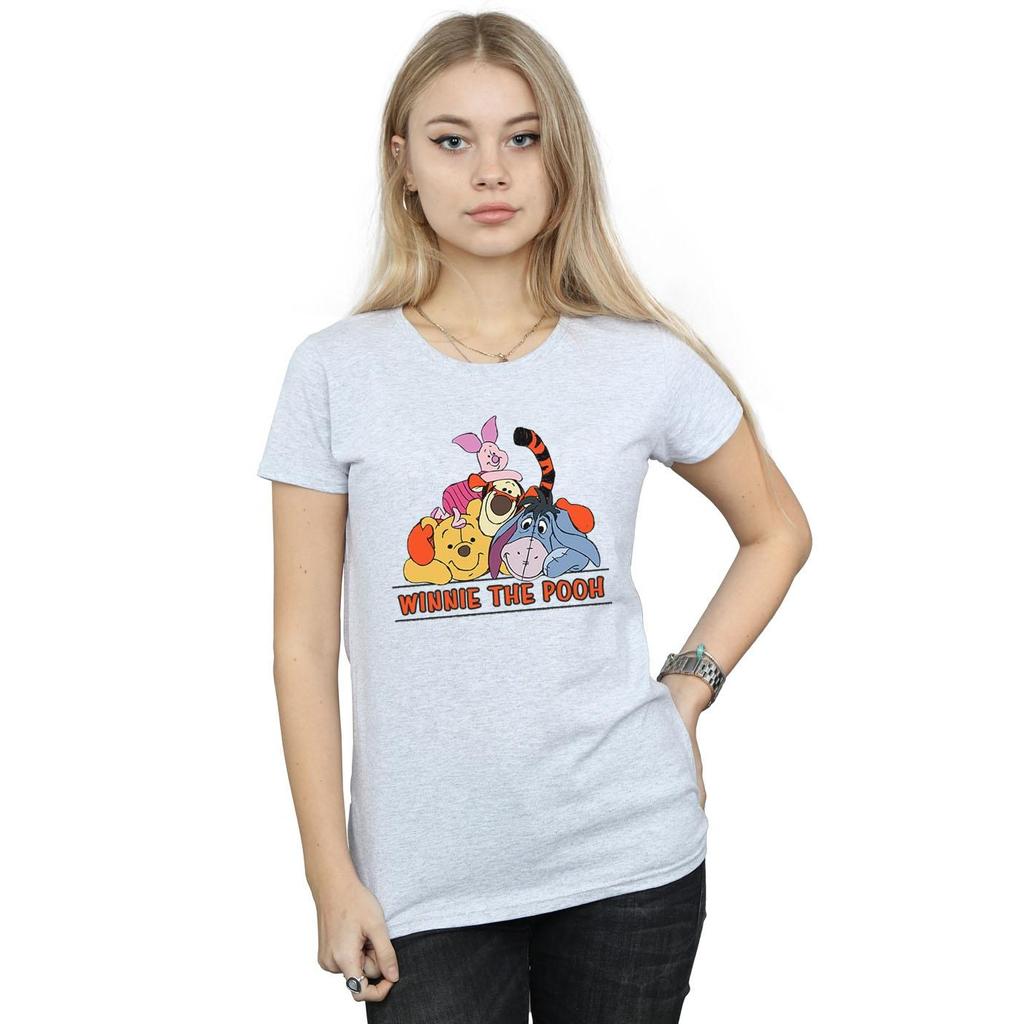 Disney Womens/Ladies Winnie The Pooh Group Cotton T-Shirt