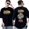 Rapper Mf Doom Graphic T Shirt Madvillainy Metal Music Album T-shirt Men Women Punk Vintage Oversized Cotton Tshirt Streetwear