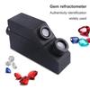 Gem Refractometer Diamond Tester Jewelry Tool Optical Instrument With Light Source For Gemstone Authenticity Identification