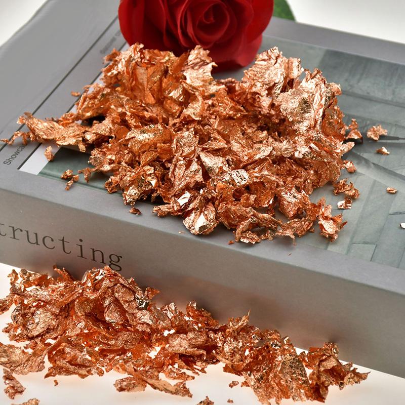 3g Decoration Party Supplies Gold Leaf Flakes Paiting Materials Confetti DIY Nail Art Gold Silver Foil Paper Decorating