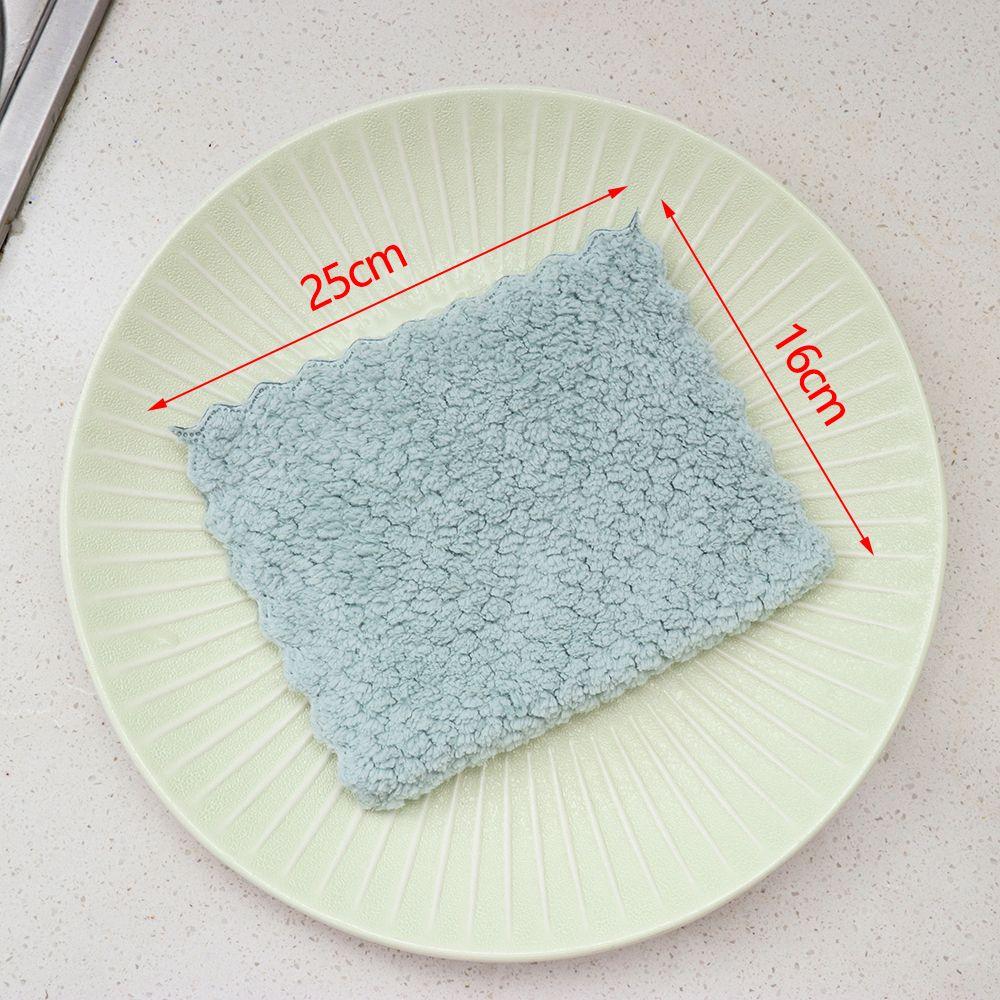 Living Absorbent Scouring Pad Kitchen Supplies Washing Towel Cleaning Cloth Dishcloth Cleaning Rags