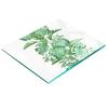 Decorative Glass Kitchen Chopping Board Plants and Leaves 60x52 Cm