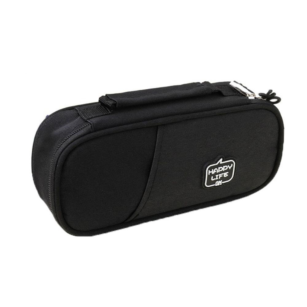 Pen Slot Students Pen Bag Large Capacity Stationery Storage Pouch Simple Pencil Cases  Office