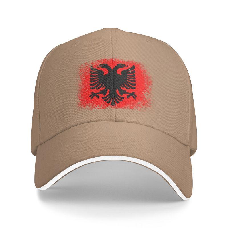 Fashion Albania Flag Baseball Cap Unisex Women Adjustable Albanian Eagle Coat of Arms Dad Hat Outdoor