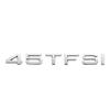 30TFSI 35TFSI 40TFSI 45TFSI 50TFSI 55TFSI Chrome Silver Letter Emblem Badge Car Trunk Logo Sticker for Audi A4 A5 A6 Q3 Q5 Q7