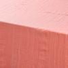 Nappe - Suzy - Corail - 140 x 240 cm - Microfibre lavée - Effet froissé