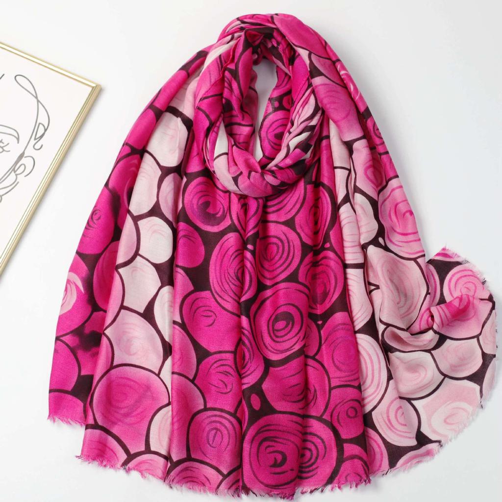 2024 Spring And Autumn Winter New Cotton And Hemp Long Thin Scarf Travel Versatile Sunscreen Warm Shawl For Women