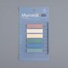 Красочные прозрачные наклейки с индексом линейки Моранди - записываемые этикетки классификации и липкие заметки