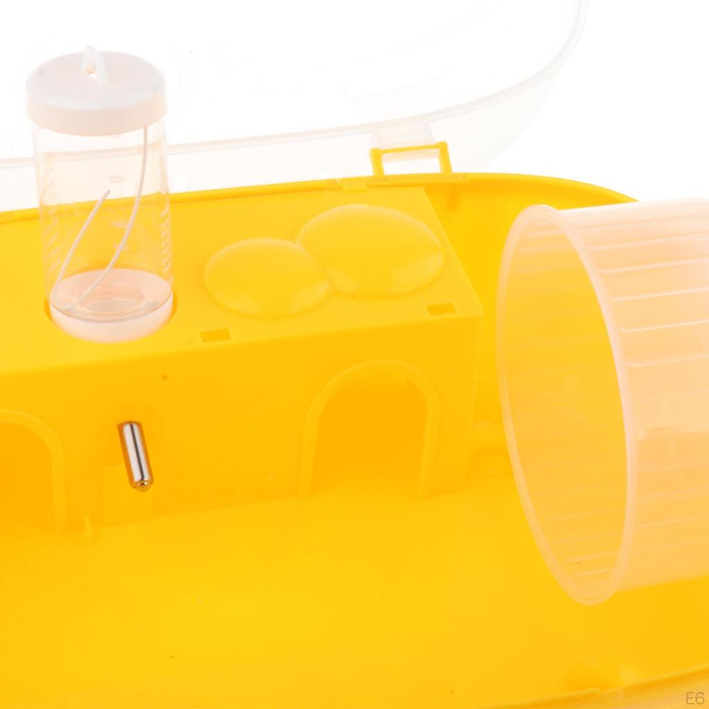 Клетка для хомяка, прозрачная, большая, удобная, чехол для переноски мелких животных на открытом воздухе для шиншилл