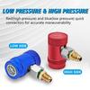 R1234yf Quick Connector Adapter Auto AC High/Low Side R1234yf Quick Couplers Refrigerant Adapters Conversion Kit