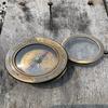 2 In 1 Brass Compass With Magnifying Glass, Handmade Brass Compass with Unique Design, Antique Brass Compass for Trekking and Gift