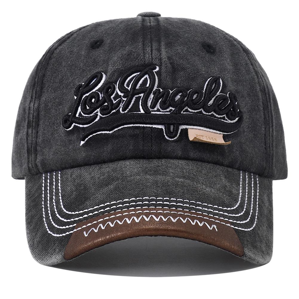 Snapback Adjustable Style Street Urban Hop Hip Washed Vintage Cap Baseball Cotton Stitching Stitched Embroidered Alphabet Summer Spring Designer New
