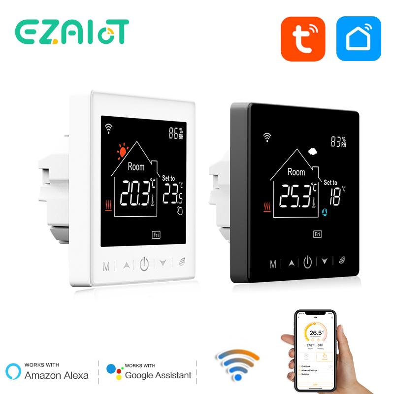 WiFi Smart Thermostat for Electric Warm Gas Boiler Floor Heating Tuya Programmable Temperature Controller Voice Google Home Alex7