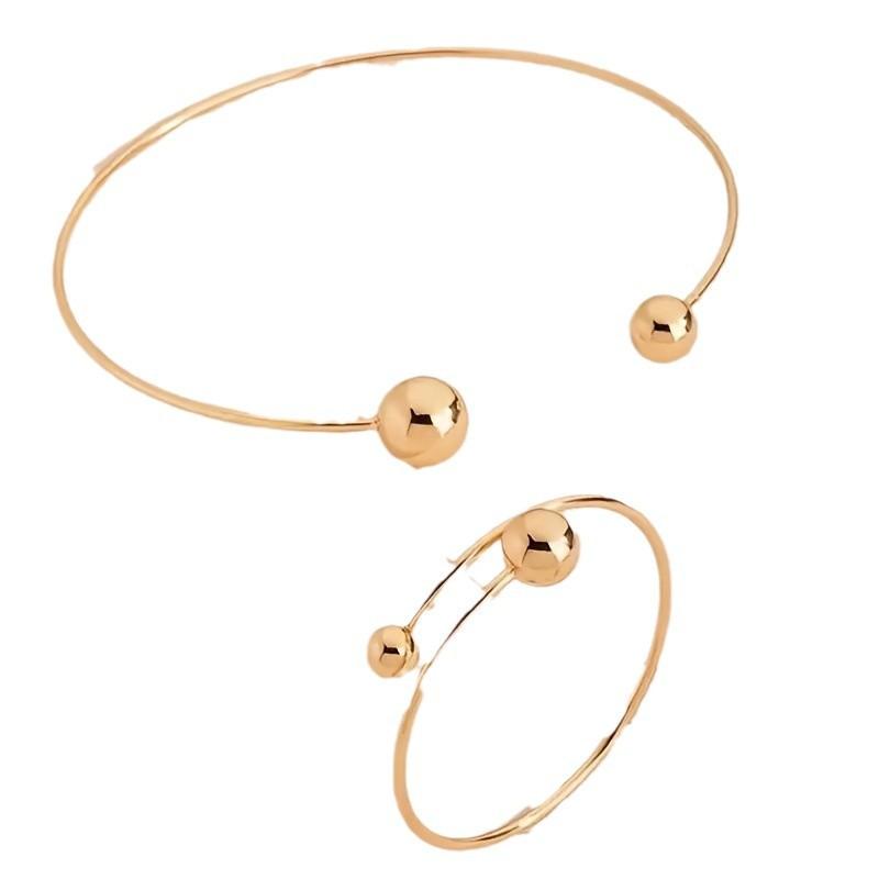 Персонализированный комплект из ошейника и браслета с кольцом