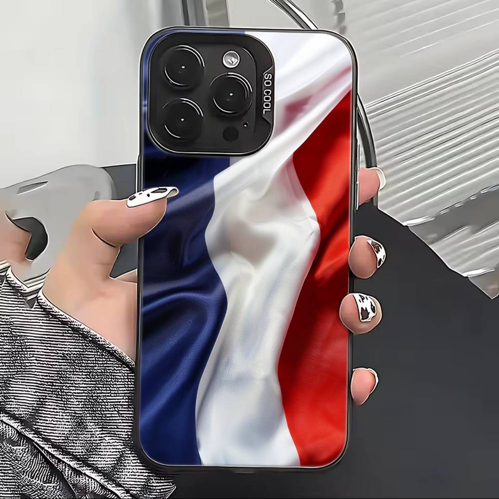 Чехол для телефона Competitions Fan F-France Flag для iPhone 17,16,15,14,13,12,11 Plus,Pro Max,XS, Цветной серебристый чехол для телефона Funda Cover