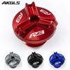 For YAMAHA R3  YZF-R3 YZF R3 2015-2017 2018 219  2022 Motorcycle Engine Oil Filler Cap Bolt Cover Protection Accessories