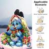 1Pc Christmas Blue Bear Blanket Soft And Comfortable Casual Warm Camping Travel Christmas Halloween Gift M921193