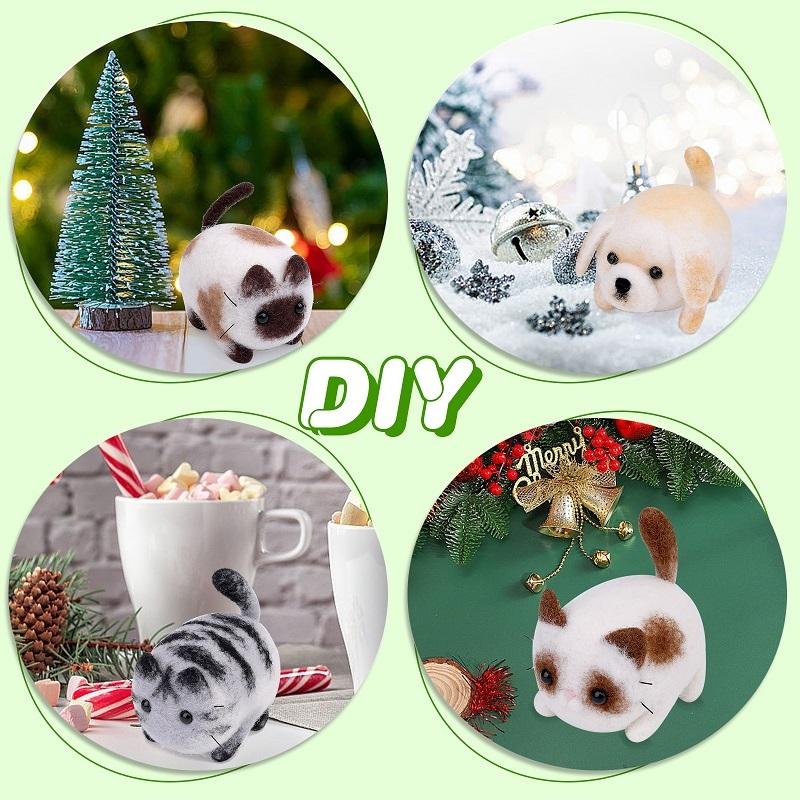 45 цветов войлочная шерсть ровница игла для валяния стартовый набор с принадлежностями для начинающих валяние своими руками ремесло украшение дома