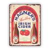 Винтажная металлическая вывеска Magners Irish Cider Дизайн-победитель 1935 года Рустикальное настенное искусство для баров, гостиной, спальни