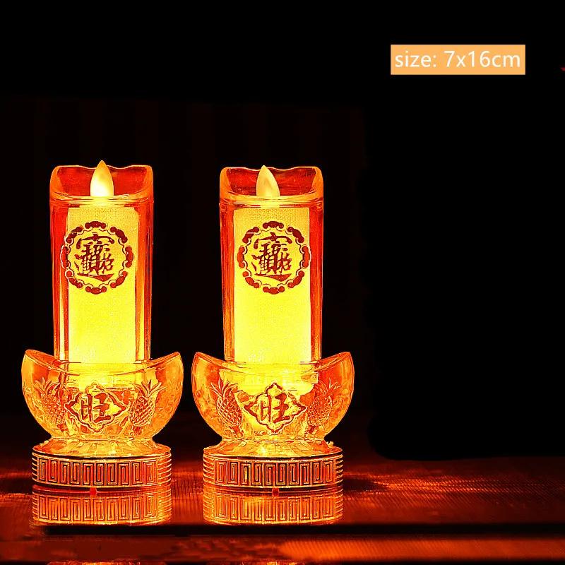 2 шт. имитация пламени буддийской Гуаньинь закрепленное украшение для дома фэн-хуэй украшение приносящее удачу