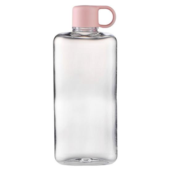 Water Cup 360/500ml Flat Water Bottle BPA Free Portable Pocket Size Water Container Transparent Drinkware