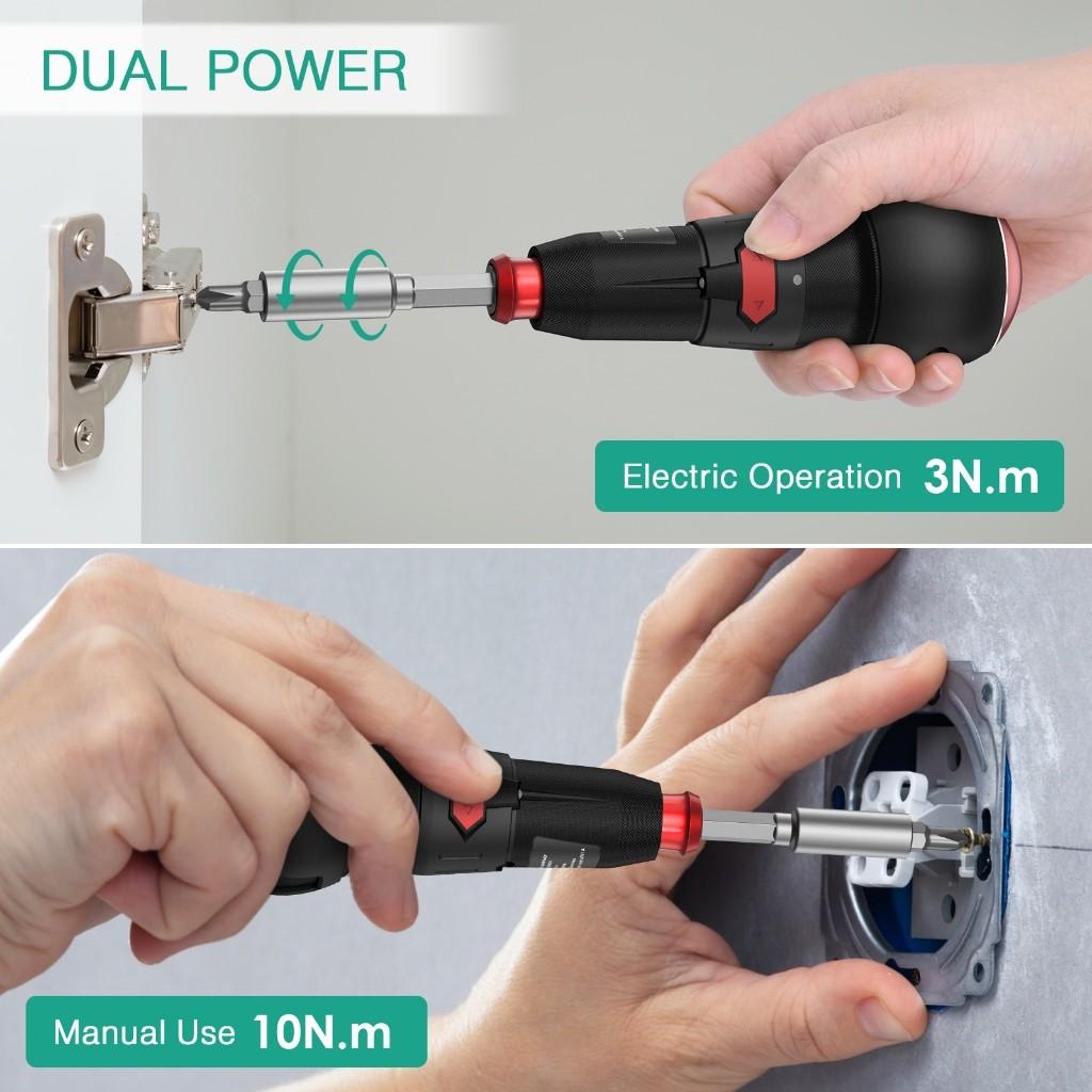 Беспроводной портативный электрический набор отверток, аккумуляторная отвертка, профессиональный мелкий ремонт бытовой техники, электроинструменты