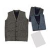 Men Sweater Vest V Neck Single-breasted Sleeveless Buttons with Pockets Elastic