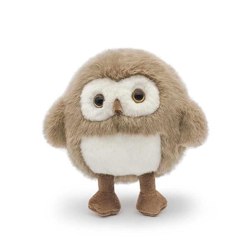 20cm New Cartoon Simulation Owl Doll Cute White Brown Owl Plush Stuffed Animal Toy Boys and Girls Children Birthday Holiday Gift