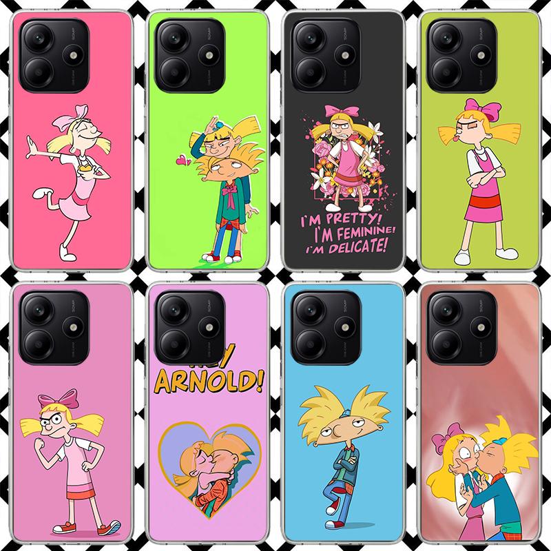 Мультяшный чехол для телефона Hey Arnold для Xiaomi Redmi Note 15 14 14S 13 12 12S 11 Pro Plus 11E 11T 11S 10S 5G Мягкий чехол Fundas