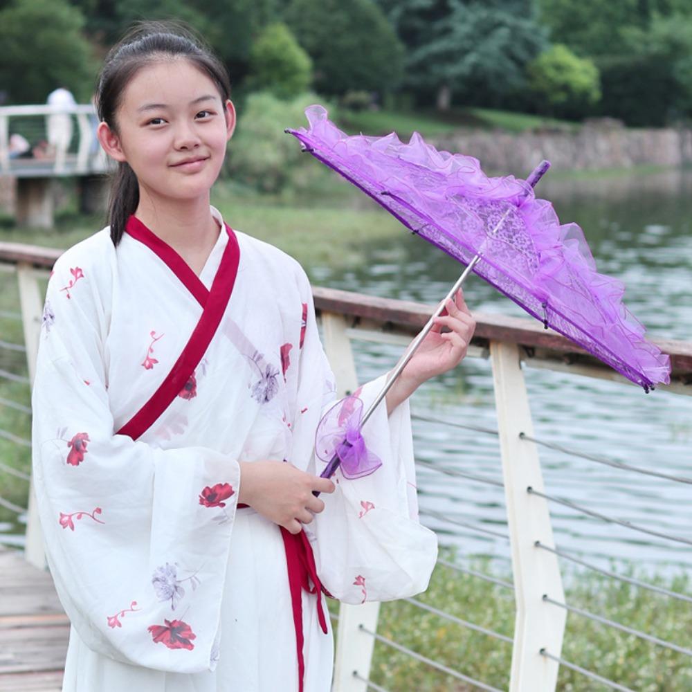 Цветной Кружевной Зонт с Цветами Романтичный Кружевной Зонт Новый Свадебный Зонт