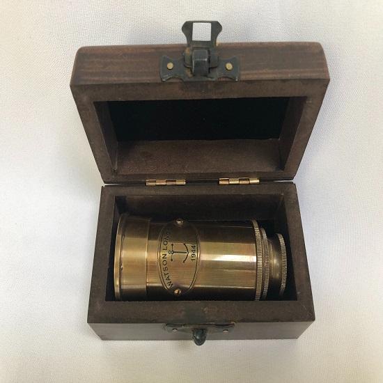 Телескоп Tubby 6" из латуни или бронзы в деревянном ящике