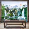 Фотообои Бумага в китайском стиле Водопад Природа Пейзаж 3D Панорамные обои для стен Гостиная Домашний декор Фреска