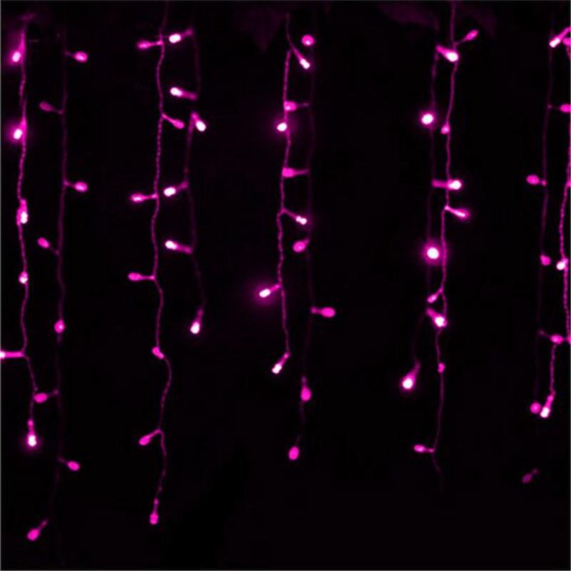 5 м свисающий 0,4-0,6 м светодиодный занавес сосулька гирлянда новогодняя Свадебная вечеринка гирлянда светодиодный свет