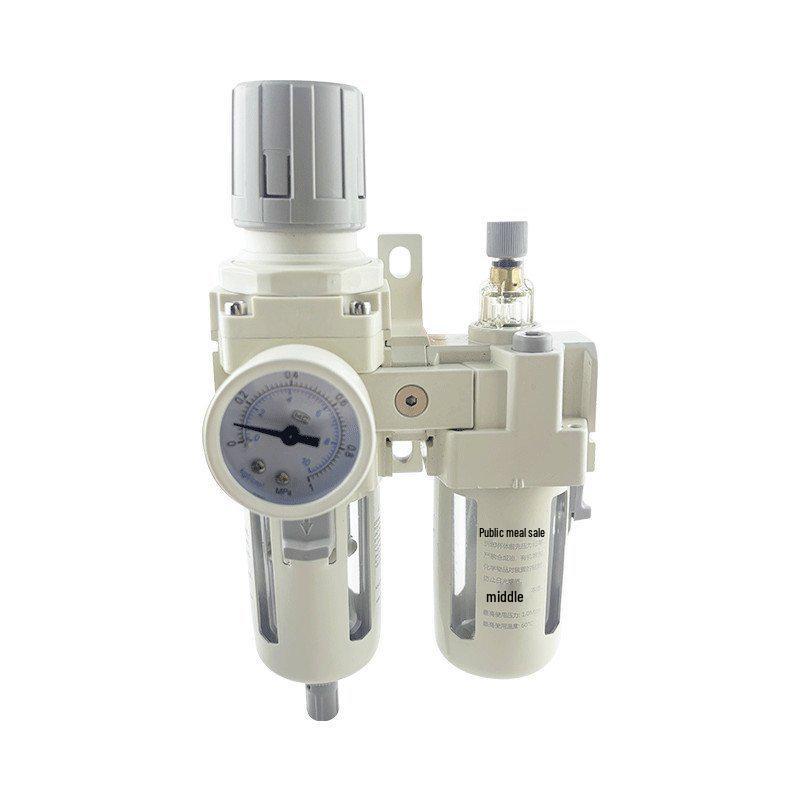 AFRAFC2000 Transparent High-Pressure Aluminum Alloy Pneumatic Regulator with Stainless Steel Air Pressure and Vacuum Water Separator Filter