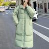 Зимнее пальто, женские длинные парки с капюшоном, модные свободные толстые теплые зимние куртки больших размеров для женщин